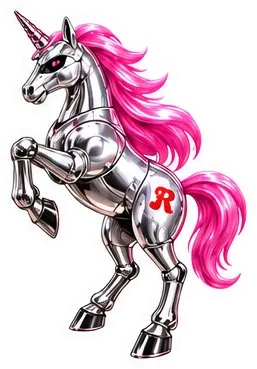 Chrome unicorn rearing